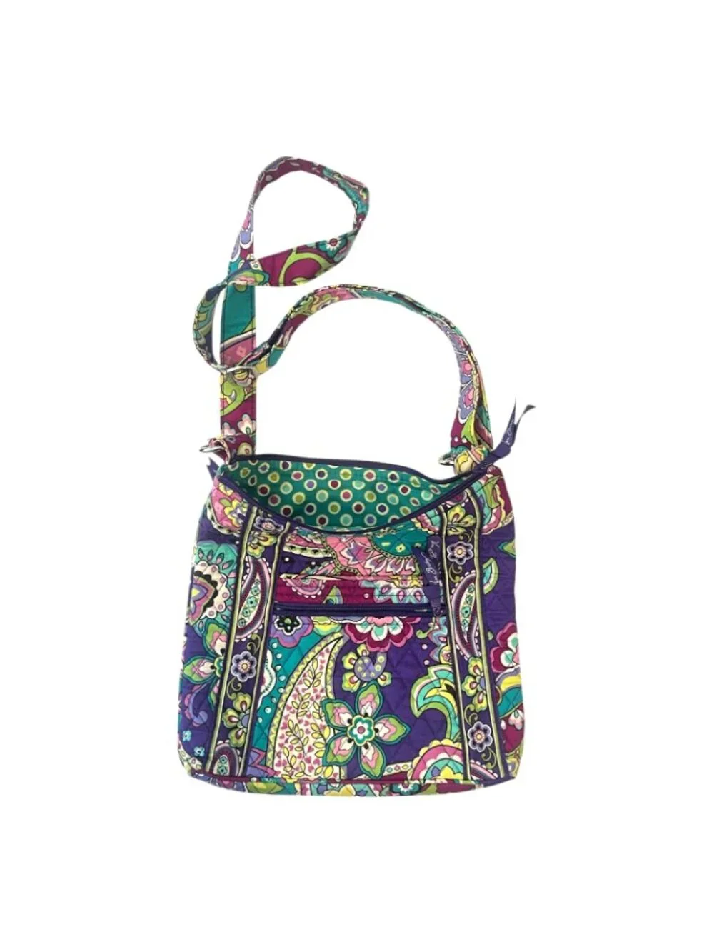 Vera Bradley Crossbody Purse Flowered 11" x 11" - Picture 7 of 8